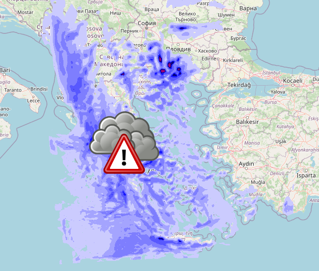 Εβδομάδα με 3 διαδοχικές κακοκαιρίες – Τοπικά ισχυρά φαινόμενα